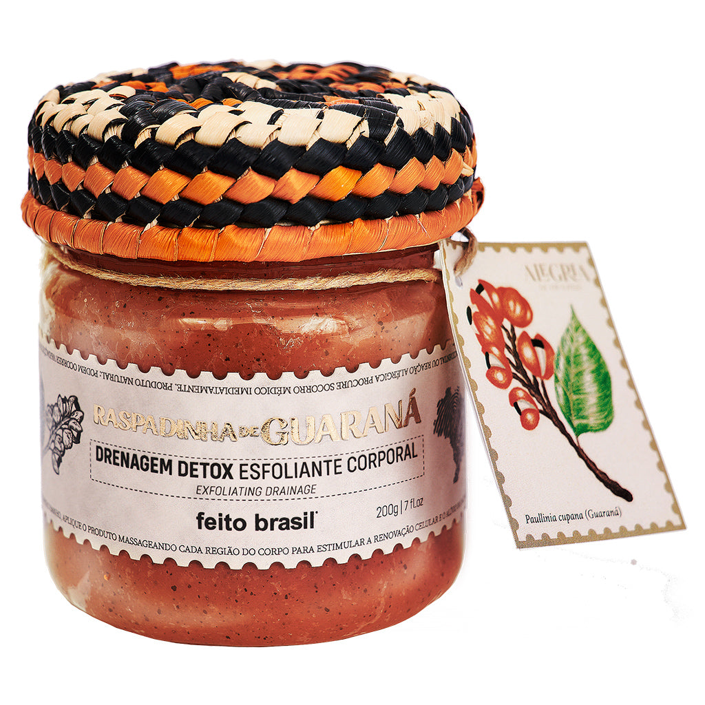 Alegría exfoliante corporal guaraná de Feito Brasil 200g