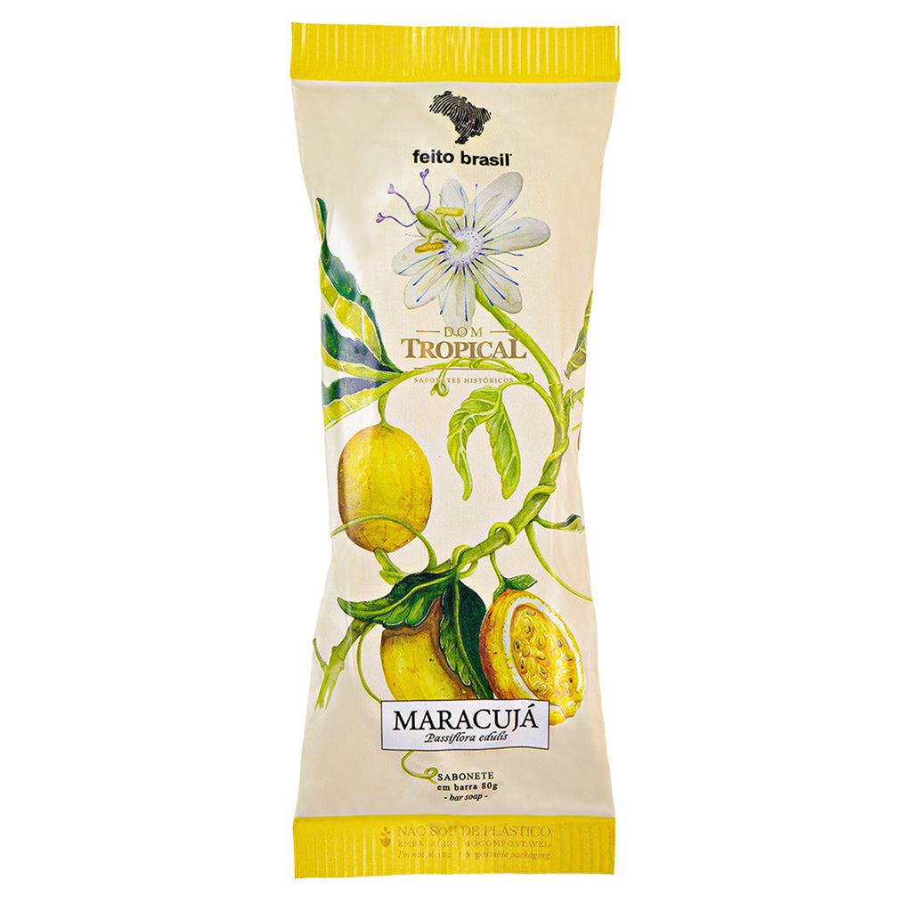 Dom Tropical jabón en barra Maracuyá de Feito Brasil 80g