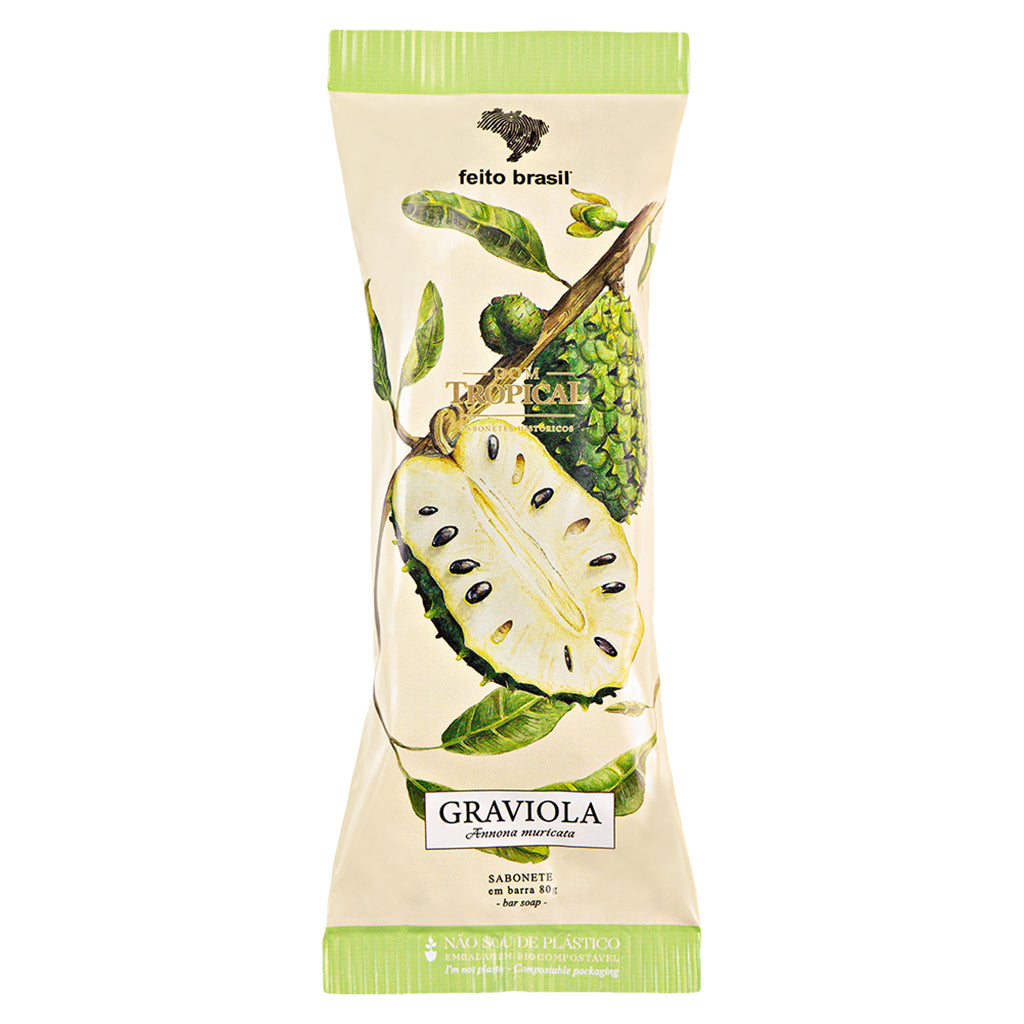 Dom Tropical jabón en barra Guanábana de Feito Brasil 80g
